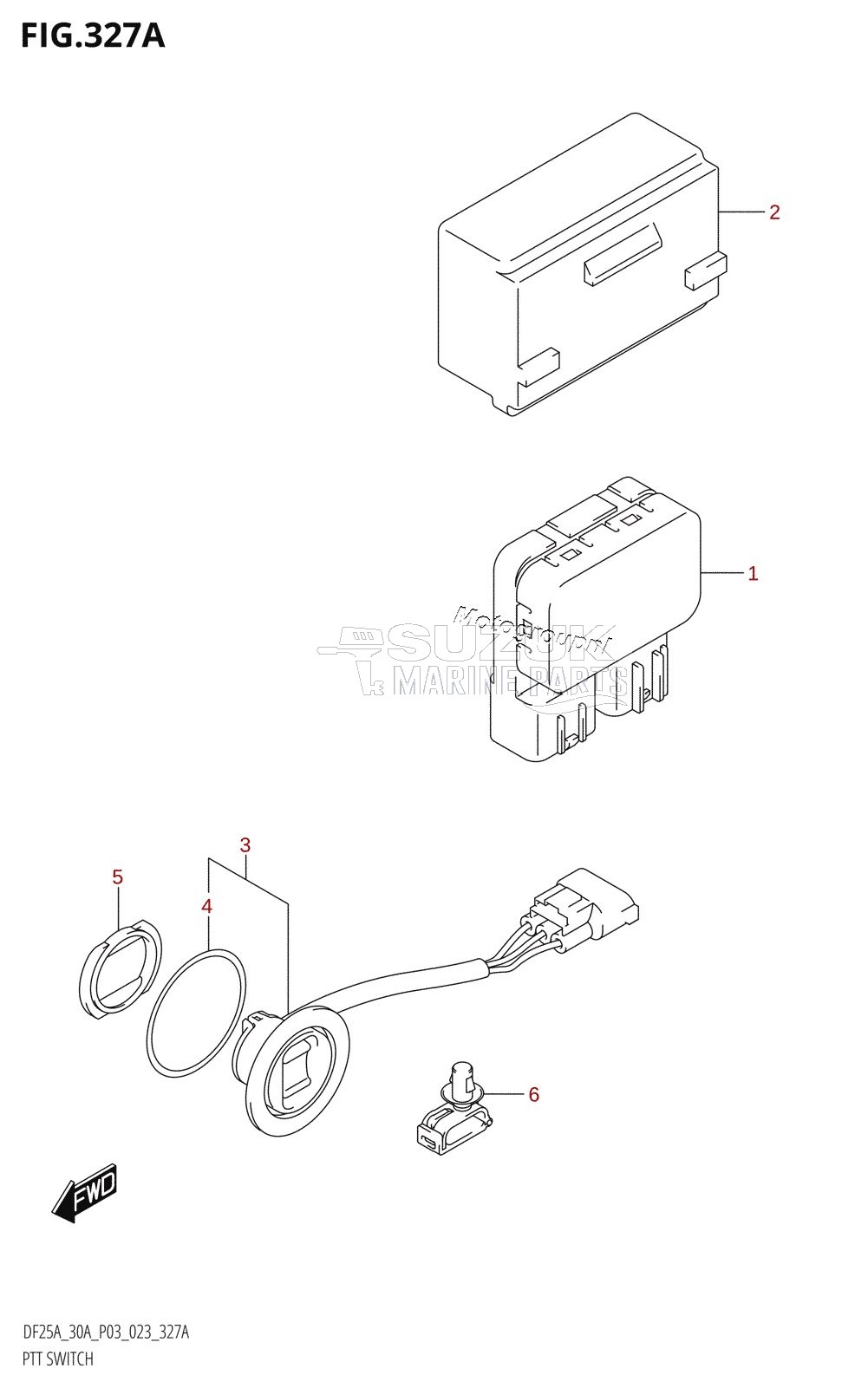 PTT SWITCH (DF25AT,DF30AT)