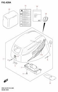 DF9.9A From 00994F-210001 (P03)  2012 drawing ENGINE COVER (DF8A:P01)