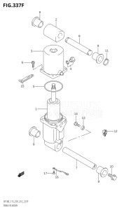 11502F-210001 (2012) 115hp E01 E40-Gen. Export 1 - Costa Rica (DF115T) DF115T drawing TRIM CYLINDER (DF115Z:E40)