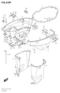 15002F-510001 (2005) 150hp E01 E40-Gen. Export 1 - Costa Rica (DF150T    DF150TG) DF150 drawing SIDE COVER (DF175Z:E40)