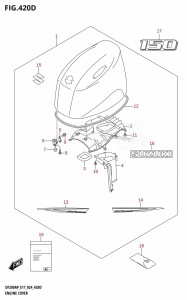 DF175AP From 17503P-440001 (E11)  2024 drawing ENGINE COVER (DF150AP)