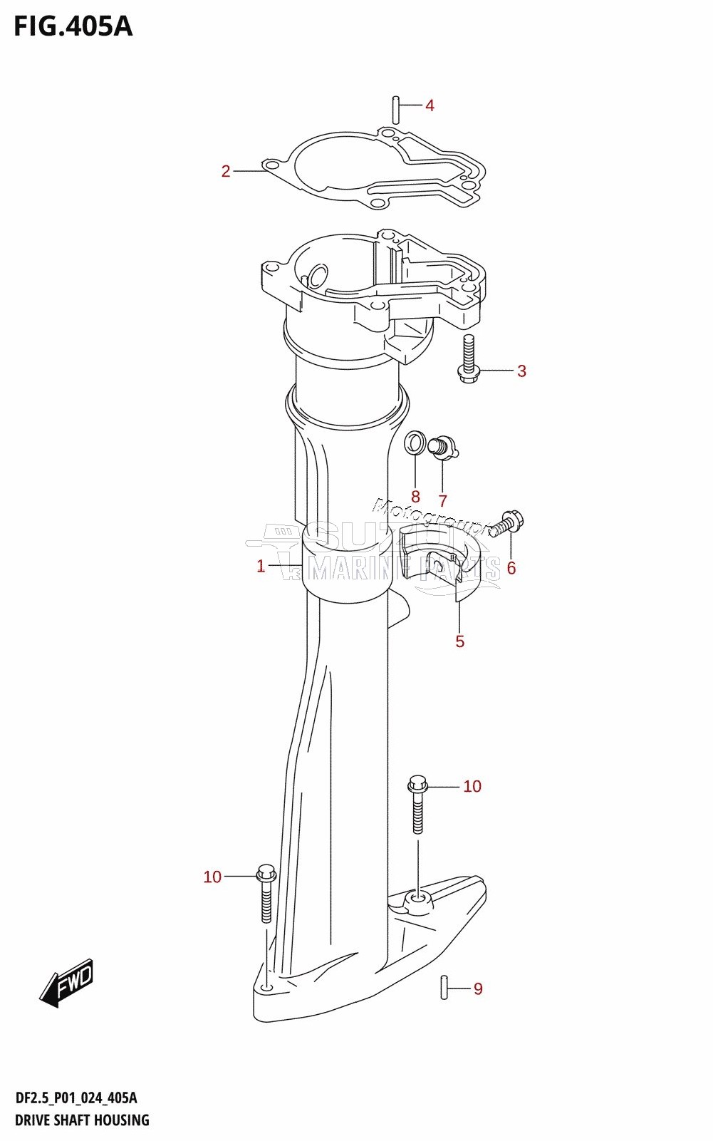 DRIVE SHAFT HOUSING (S-TRANSOM)