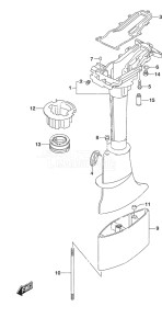 Outboard DF 6A drawing Drive Shaft Housing