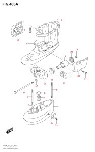 08002F-810001 (2018) 80hp E03-USA (DF80AT) DF80A drawing DRIVE SHAFT HOUSING (DF70A,DF90A)