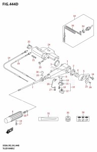 DF15A From 01504F-610001 (P03)  2016 drawing TILLER HANDLE (DF15ATH:P03)