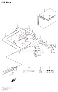 03003F-710001 (2017) 30hp P01 P40-Gen. Export 1 (DF30A  DF30AQ  DF30AR  DF30AT  DF30ATH  DT30  DT30R) DF30A drawing TILLER HANDLE (DF25A:P01)