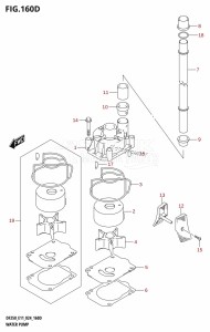 DF200T From 20002F-440001 (E01 - E40)  2024 drawing WATER PUMP ((DF200T,DF200Z,DF225T,DF225Z,DF250T,DF250Z):E40)