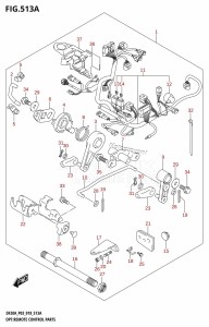 DF9.9B From 00995F-810001 (P03)  2018 drawing OPT:REMOTE CONTROL PARTS (DF9.9B,DF15A,DF20A)