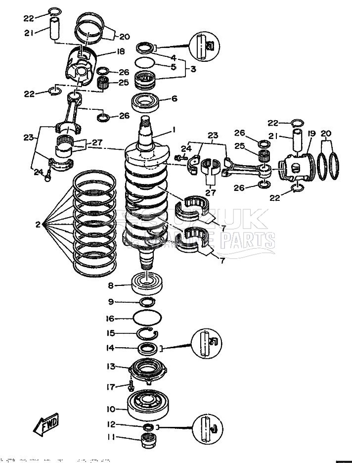 CRANKSHAFT--PISTON