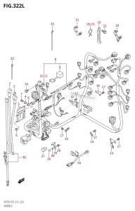 DF250Z From 25003Z-210001 (E01 E40)  2012 drawing HARNESS (DF250Z:E01)