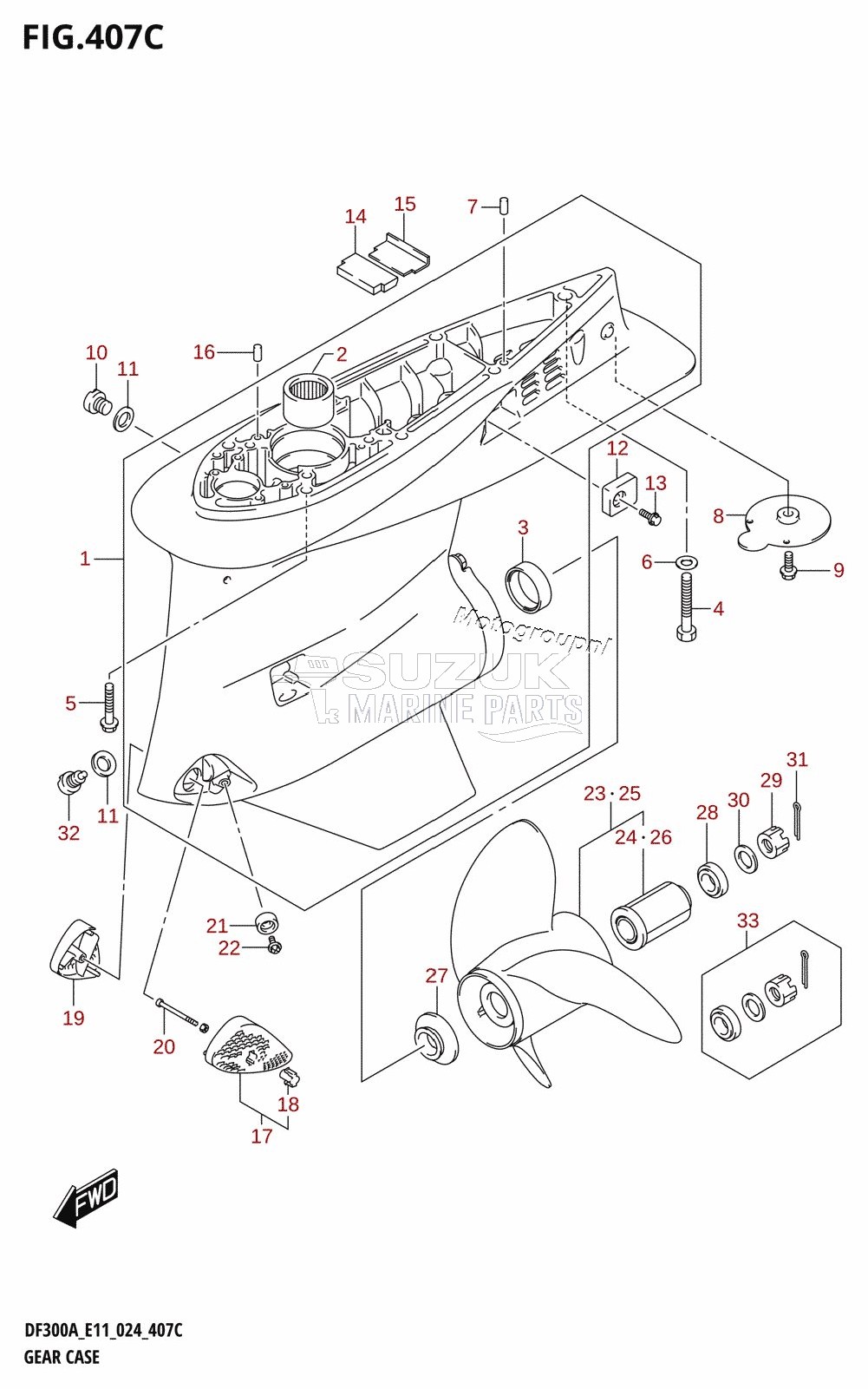 GEAR CASE (DF250ATSS)