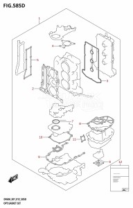 DF40A From 04003F-210001 (E01)  2012 drawing OPT:GASKET SET (DF50A:E01)