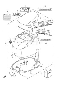 DF 115A drawing Engine Cover