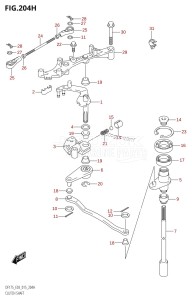 DF150ZG From 15002Z-510001 (E03)  2015 drawing CLUTCH SHAFT (DF175ZG:E03)