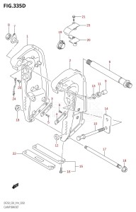 DF225Z From 22503Z-410001 (E03)  2014 drawing CLAMP BRACKET (DF225Z:E03)