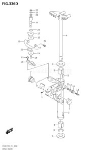 00995F-410001 (2014) 9.9hp P03-U.S.A (DF9.9B  DF9.9BR  DF9.9BT  DF9.9BTH) DF9.9B drawing SWIVEL BRACKET (DF9.9BTH:P03)