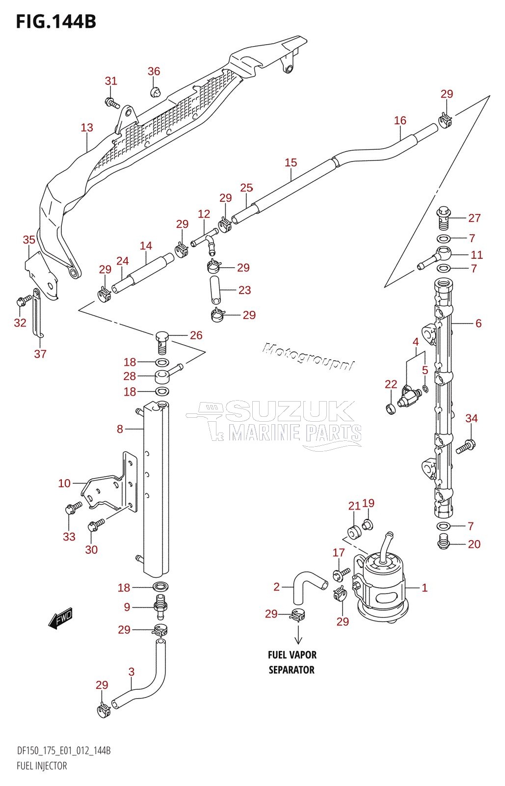 FUEL INJECTOR (DF150T:E40)