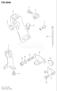 01503F-010001 (2010) 15hp P01-Gen. Export 1 (DF15K10  DF15RK10) DF15 drawing REMOCON CABLE HOLDER (DF9.9R,DF15R)