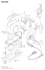 07003F-610001 (2016) 70hp E01 E40-Gen. Export 1 - Costa Rica (DF70A  DF70ATH) DF70A drawing OPT:REMOTE CONTROL ASSY SINGLE (1) (DF80A:E01)