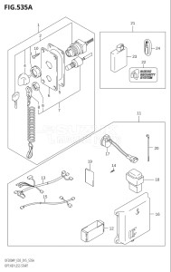 20003P-510001 (2005) 200hp E03-USA (DF200AP) DF200AP drawing OPT:KEY LESS START