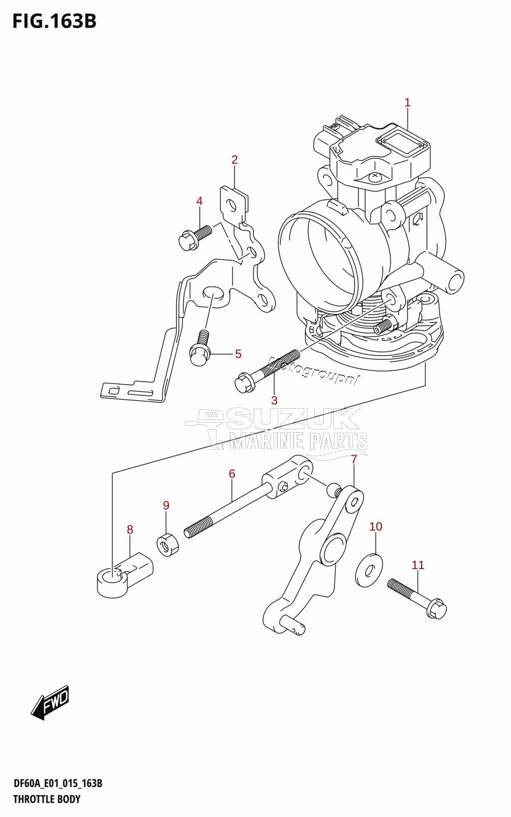 THROTTLE BODY (DF40AQH:E01)