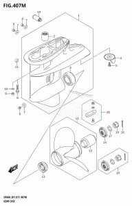 DF50A From 05004F-710001 (E01)  2017 drawing GEAR CASE (DF60ATH:E40)