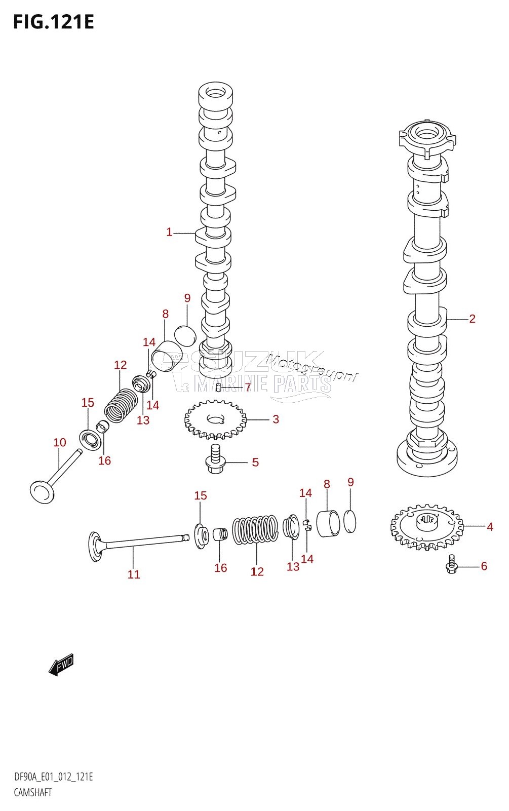 CAMSHAFT (DF80A:E01)