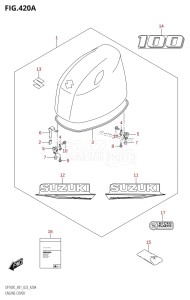 DF100C From 10005F-340001 (E01)  2023 drawing ENGINE COVER