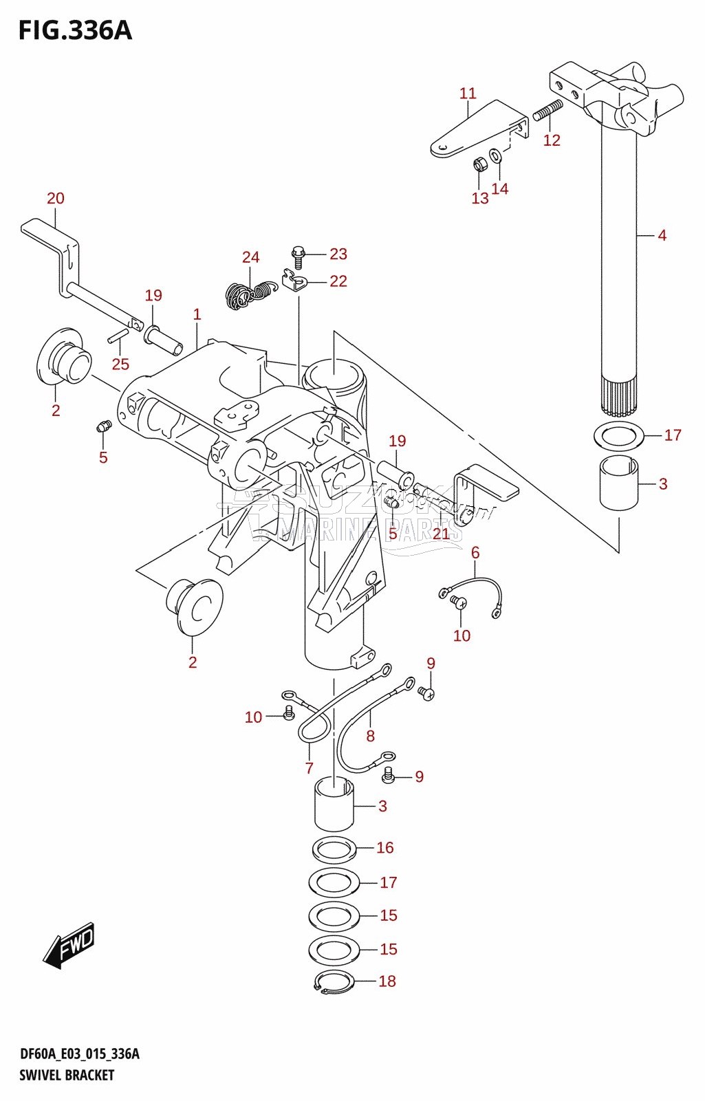 SWIVEL BRACKET (DF40A:E03)