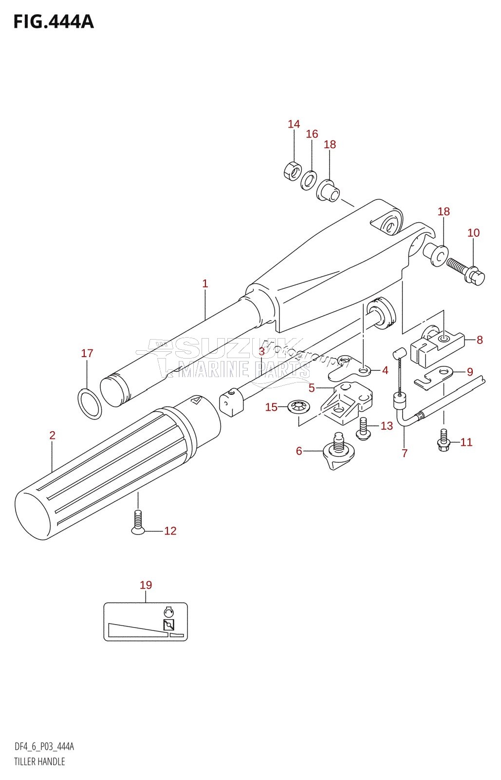 TILLER HANDLE