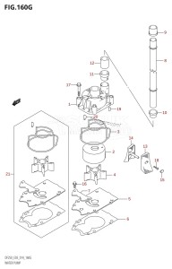 DF225Z From 22503Z-410001 (E03)  2014 drawing WATER PUMP (DF250ST:E03)