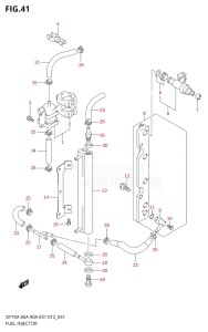 07003F-210001 (2012) 70hp E01 E40-Gen. Export 1 - Costa Rica (DF70A  DF70AT / DF70ATH  DF70ATH) DF70A drawing FUEL INJECTOR (DF70ATH E40)