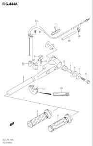 00252F-110001 (2011) 2.5hp P01-Gen. Export 1 (DF2.5) DF2.5 drawing TILLER HANDLE