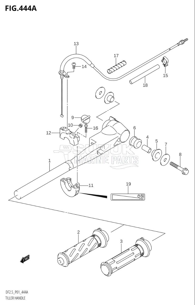 TILLER HANDLE