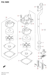 06002F-410001 (2014) 60hp E03-USA (DF60A) DF60A drawing WATER PUMP (DF50AVT)