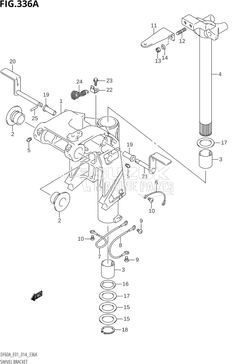 SWIVEL BRACKET (DF40A:E01)