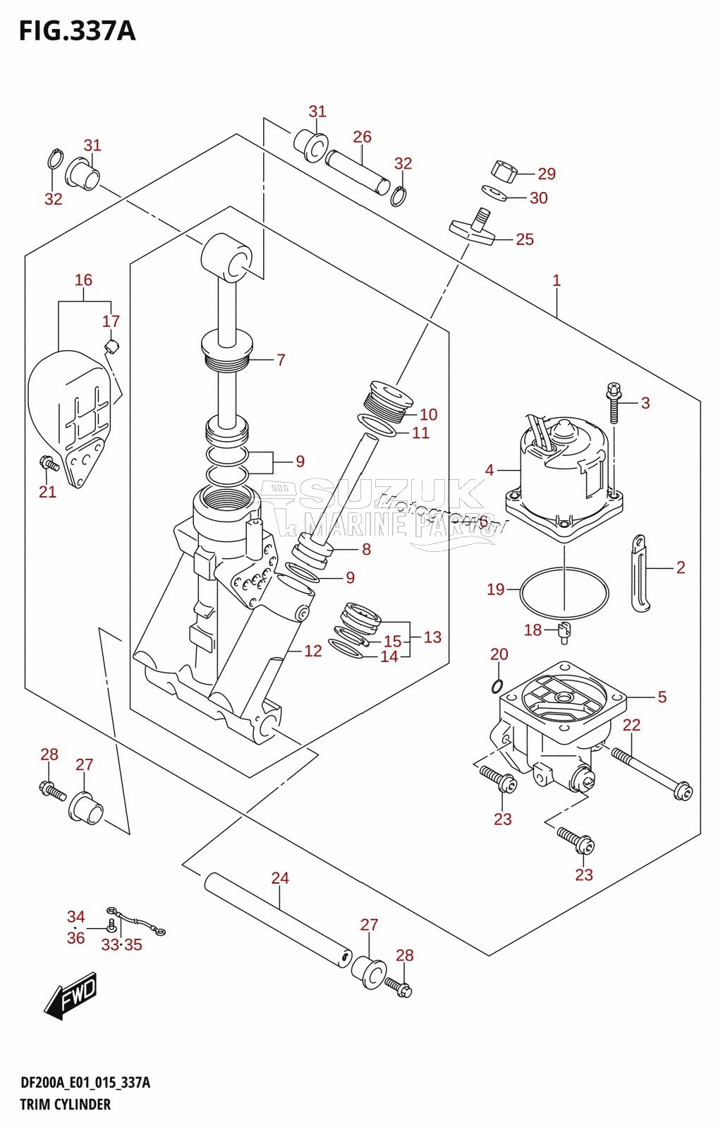 TRIM CYLINDER (DF200AT)