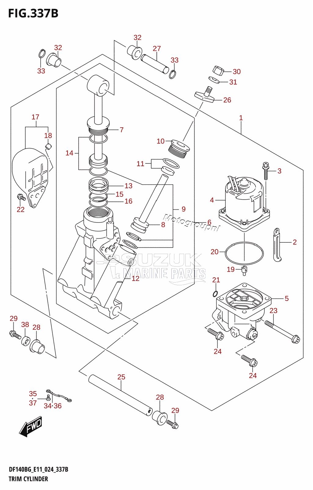 TRIM CYLINDER ((DF140BG,DF140BZG):E11)