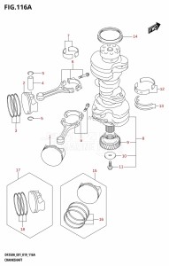 DF350A From 35001F-910001 (E01)  2019 drawing CRANKSHAFT (DF350A)