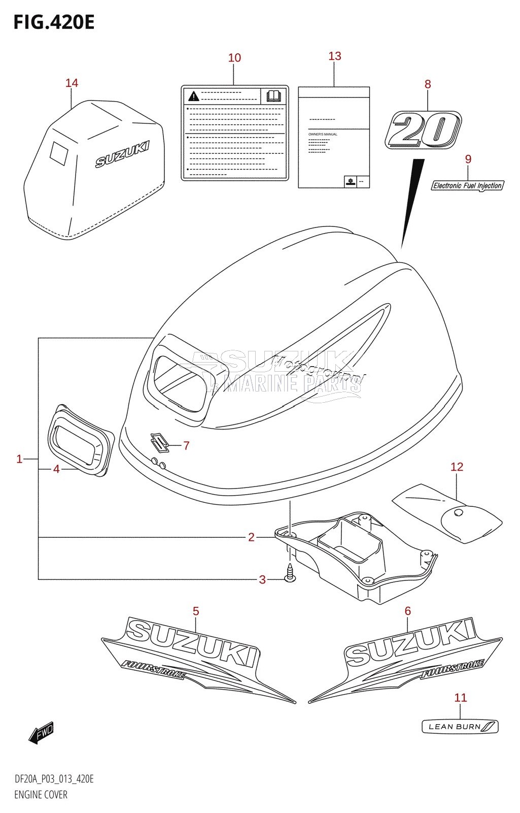 ENGINE COVER (DF20A:P03)