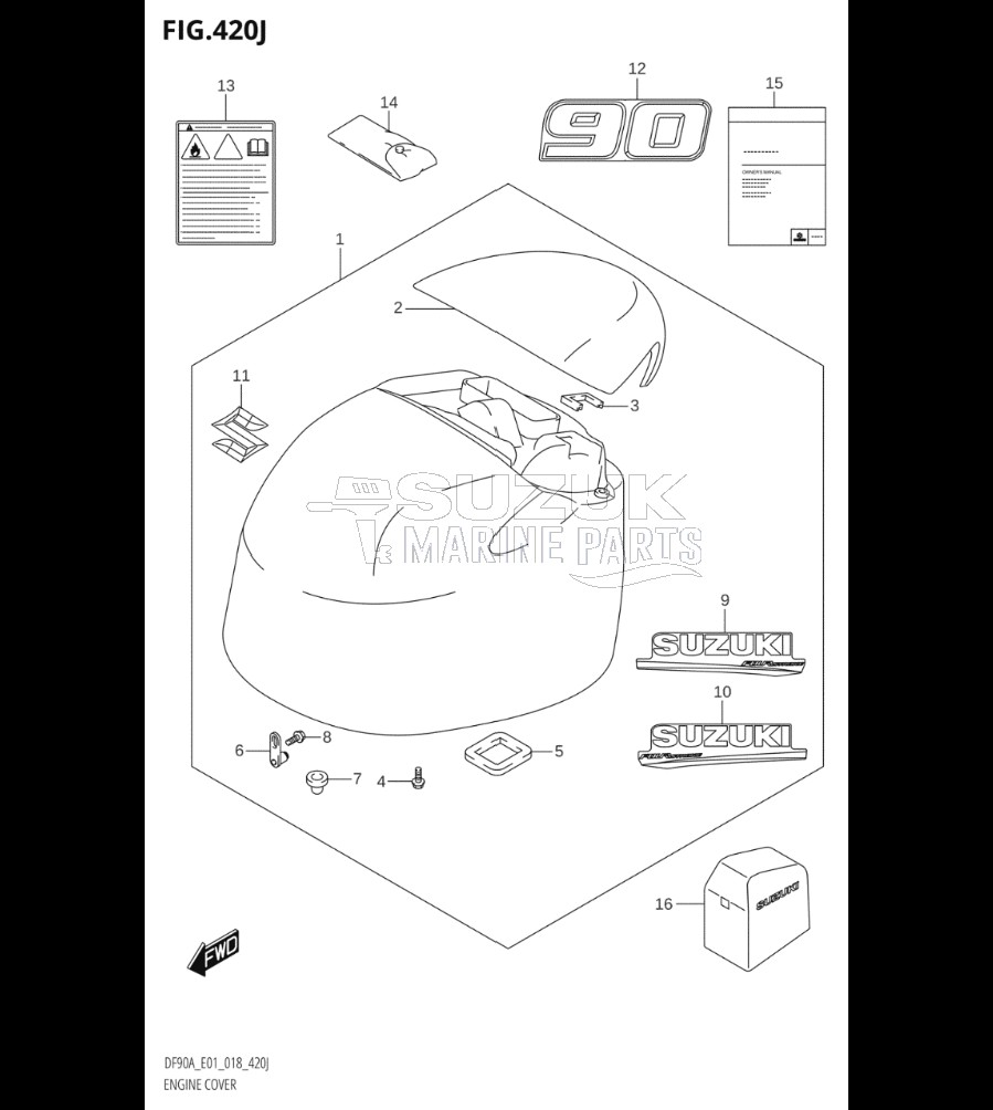 ENGINE COVER (DF90ATH:E01)