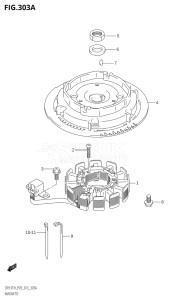 00993F-310001 (2013) 9.9hp P03-U.S.A (DF9.9TH) DF9.9 drawing MAGNETO