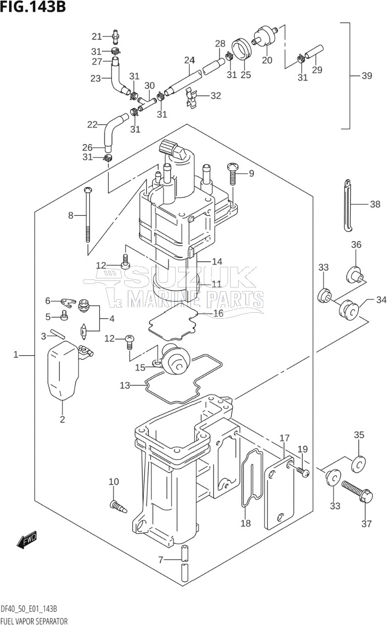 FUEL VAPOR SEPARATOR (Y,K1,K2,K3,K4,K5,K6,K7,K8,K9,K10)