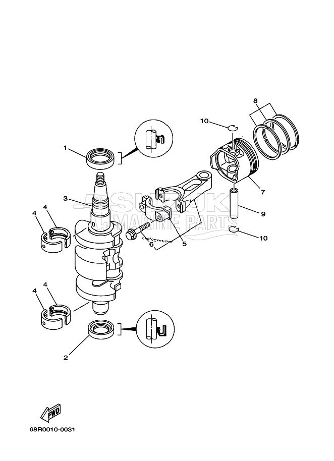 CRANKSHAFT--PISTON