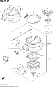 02503F-310001 (2013) 25hp E03-USA (DF25  DF25Q  DF25R) DF25 drawing MAGNETO COVER / RECOIL STARTER / SILENCER (DF25:E03)