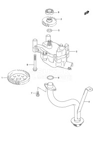 Outboard DF 150 drawing Oil Pump