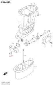 06002F-040001 (2020) 60hp E01 E40-Gen. Export 1 - Costa Rica (DF60A  DF60AQH  DF60ATH) DF60A drawing DRIVE SHAFT HOUSING (DF60A:E40)