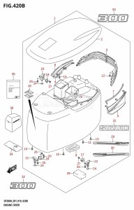 DF250AP From 25003P-910001 (E01 E40)  2019 drawing ENGINE COVER (DF300A:E40)