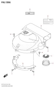 DF175T From 17502F-610001 (E01 E40)  2016 drawing SILENCER /​ RING GEAR COVER (DF150ZG:E01)