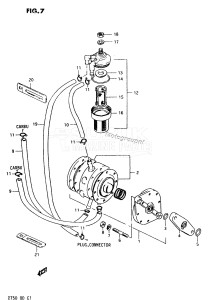 DT50 From 5002-300001 ()  1978 drawing FUEL PUMP